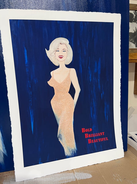 Simply Marilyn -Bold, Brilliant, Beautiful A4 210 x 297mm (8 1/4 x 11-3/4 Inch) Archival Print 1