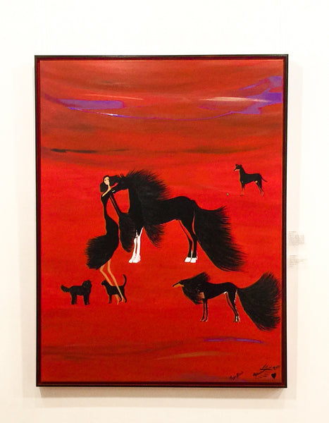 Magic Black -  Framed Canvas pprox 96 x 126 cm (37.75" x 49.5")