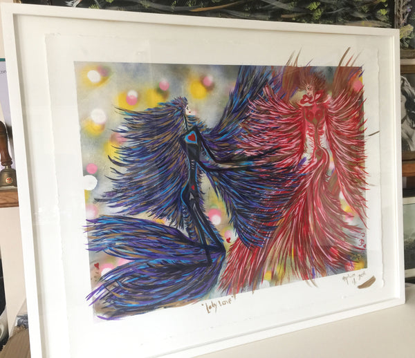 Lady Love 91.7 x 71cm framed ( approx size)