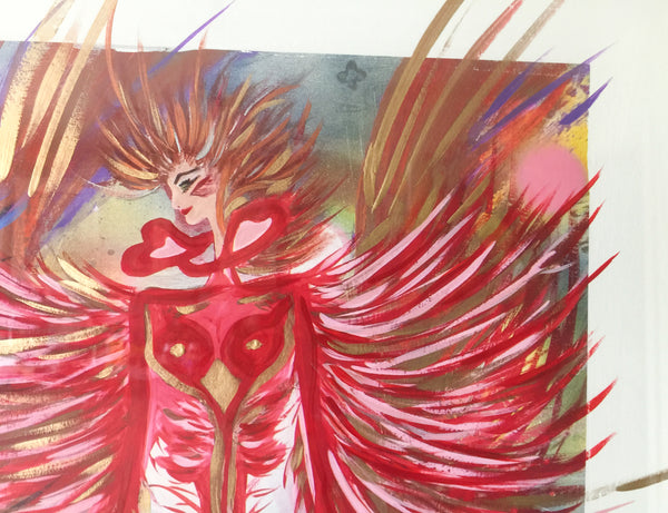 Lady Love 91.7 x 71cm framed ( approx size)