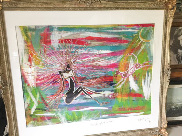 Lady of Love Moments - elaborate frame 86 x 74.5cm