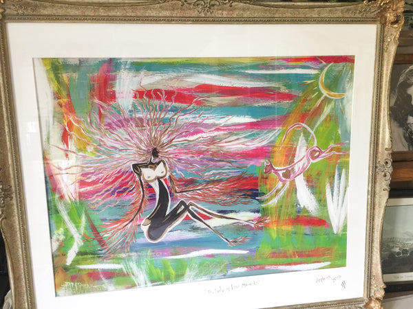 Lady of Love Moments - elaborate frame 86 x 74.5cm