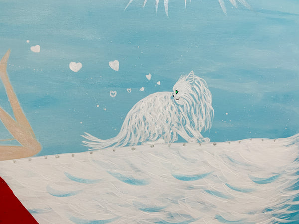 Happy Place - Marilyn | Archival Canvas Print, Framed approx 128.0 x 97.0 cm