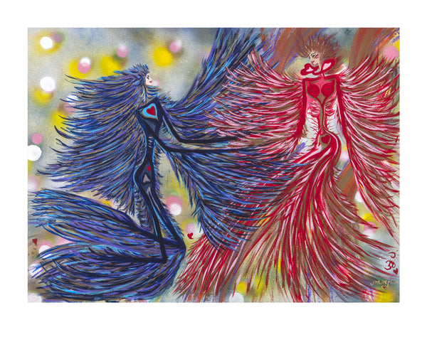 Lady Love 91.7 x 71cm framed ( approx size)