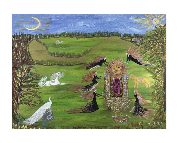 "Papa Don't go", Death of the Patriarch - Available to order - approx 80 x 60 cm