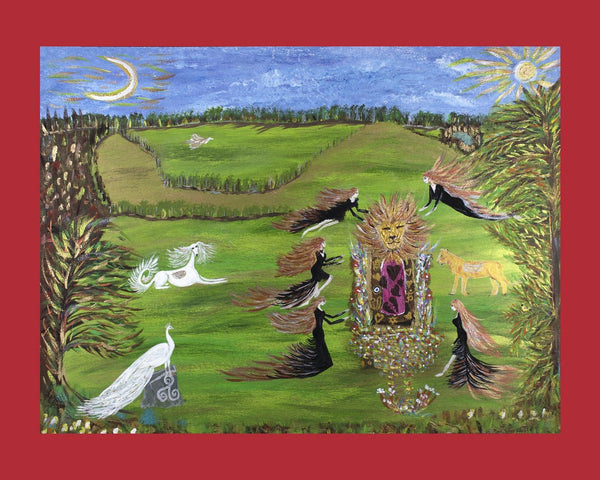 "Papa Don't go", Death of the Patriarch - Available to order - approx 80 x 60 cm