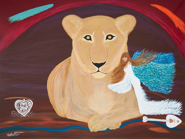 "Roar" - Hand Finished Giclee paper size 64.5x50.5 T/P 1