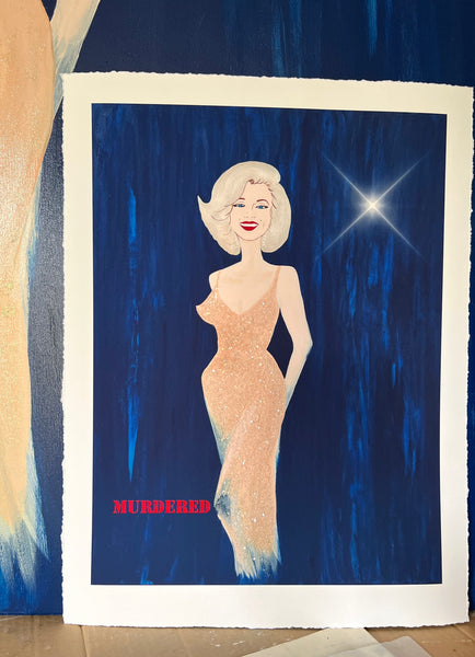 Simply Marilyn -  Murdered 36.5 x 48.5 Archival Print P/P 1