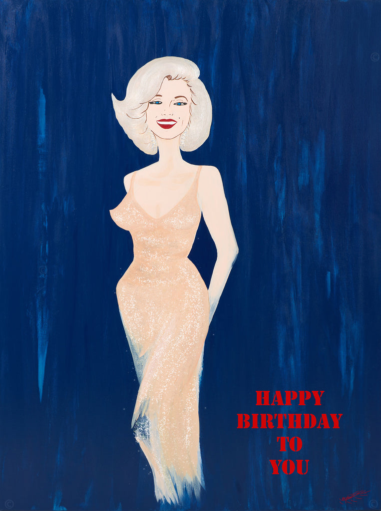 Simply Marilyn - Happy Birthday To You 36.5 x 48.5 Archival Print P/P Hepburn Art Simply Marilyn - Happy Birthday To You 36.5 x 48.5 Archival Print P/P Hepburn Art
