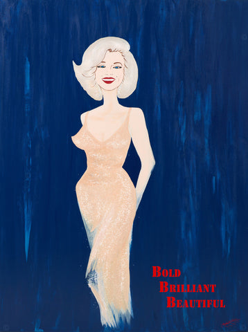 Simply Marilyn -Bold, Brilliant, Beautiful A4 210 x 297mm (8 1/4 x 11-3/4 Inch) Archival Print 1
