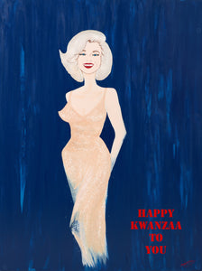 Simply Marilyn - Happy Kwanzaa To You" 36.5 x 48.5 Archival Print P/P 1